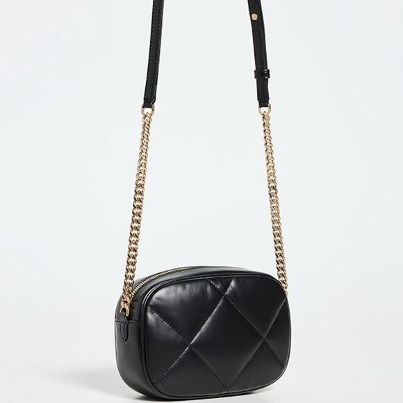 NWT ✅ Tory Burch Kira Diamond Quilt Camera Bag #154715 BLACK ✨ NWT, DUST BAG - Picture 4 of 17